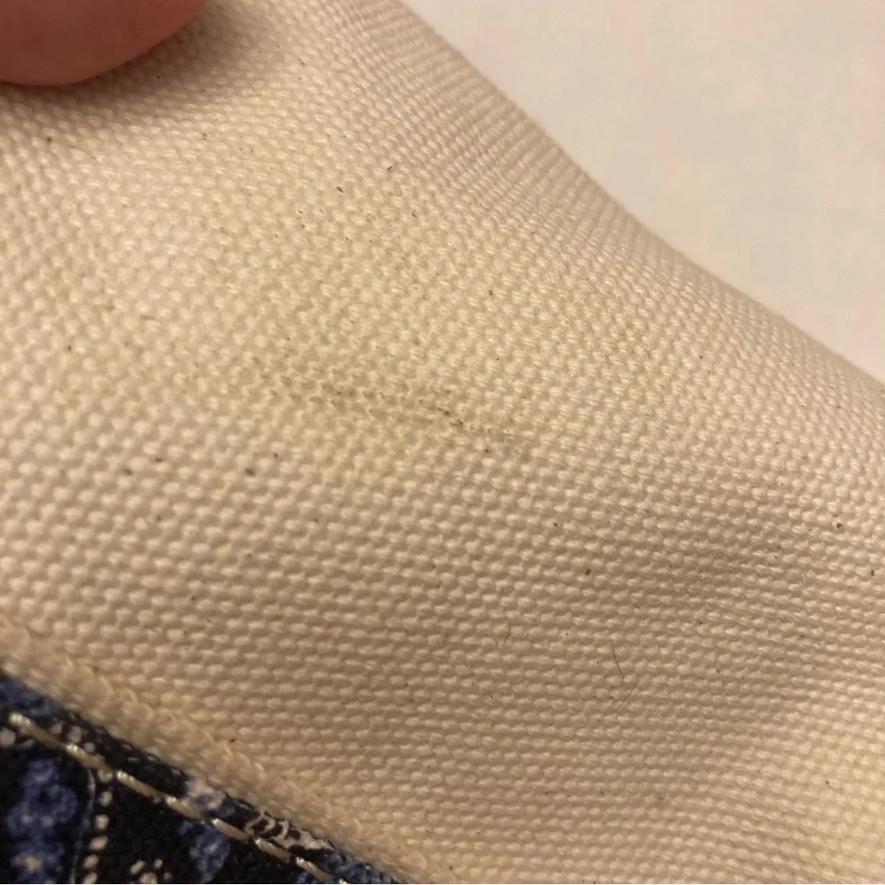 Land's End Super cute Paisley canvas mini tote bag - Picture 2 of 9